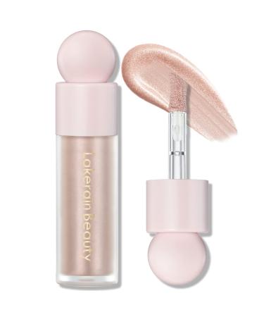 SOYUB Liquid Luminizer Blush Makeup  Liquid Illuminator Face Highlighter  Waterproof Long Lasting  Natural Skin Tint Moisturizing Face Blush Wand for Cheek  Rose Gold 03