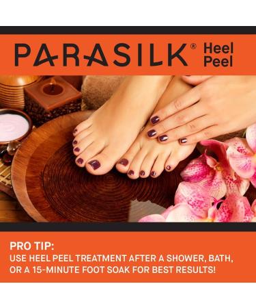 Parasilk Exfoliating Recovery Foot Heel Peel 2 Pairs - 2 Sets of Exfoliation Gel Heel Pads and 2 Sets of Heel Sock Covers. Targeted Repair for Rough Dry Skin Cracked Heels and Feet - Buy Online on GoSupps.com