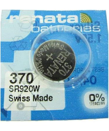 Renata Watch Battery 370 SR920SW - Swiss Made 1.5V | Pack of 10 | Long-lasting & Reliable - Buy Online on GoSupps.com
