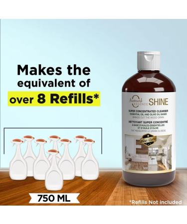 Aromarkessence SHINE multipurpose concentrated Household floor Cleanser bathroom cleaner countertop | Essential oil Unique Fresh Scent 500 ML/17 Oz - Buy Online on GoSupps.com