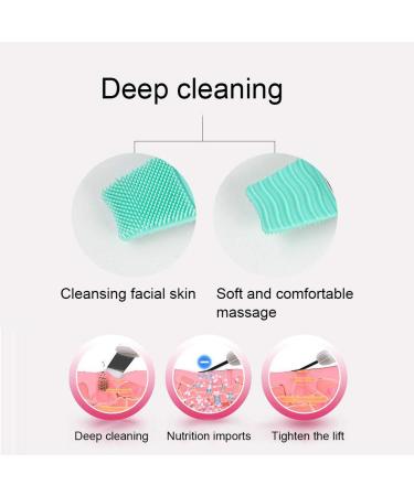 Skin Scrubber Face Spatula for Deep Facial Cleansing - Acne Extraction and Exfoliating Agent - Face Cleaning Machine in Pink - Buy Online on GoSupps.com