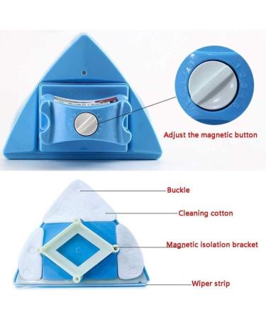 Magnetic Double-Sided Magnetic Window Cleaners Glass Wiper Glider Cleaning Brush Tool for Double Glazed Windows Applicable Glass Thickness:4-36Mm - Buy Online on GoSupps.com