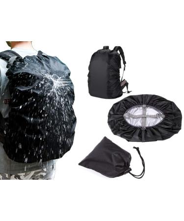 Waterproof Backpack Rain Cover, Rainproof Snowproof Dustproof Anti-Frost Covers Black 45L