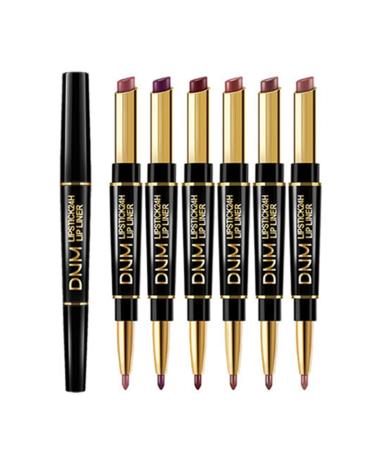 Tylyworth long-lasting matter lip liner double-sided lipstick set matt lipstick with lipstick lip-make-up cosmetics waterproof non-stick cups