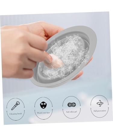 FRCOLOR Makeup Brush Cleaner - 2 Pcs Cleaning Pad Brush Washing Mat | Grey 14.5x11cm - Buy Online on GoSupps.com