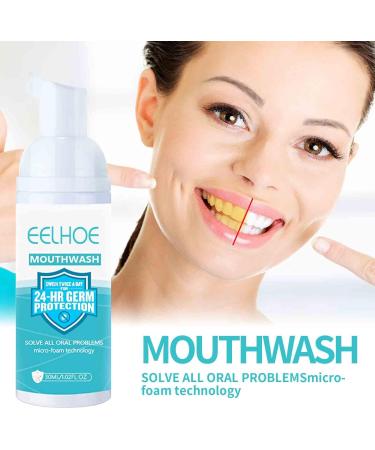 EELHOE Teeth Whitening Foam Toothpaste - Stain Removal Mouthwash - 30ml (2 Pcs) - Buy Online on GoSupps.com