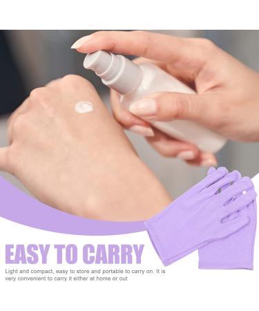 FRCOLOR 1 Pair Beauty Moisturizing Gloves Exfoliating Gloves Beauty Gloves Cracked Portable Gloves Nighttime Lotion Glove Hand Moisturizer Gloves Spandex Care Purple - Buy Online on GoSupps.com
