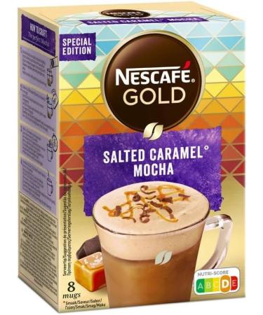 NESCAF Gold Salted Caramel Mocha Coffee 7 Sachets (Pack of 6 Total 42 Sachets) - Buy Online on GoSupps.com