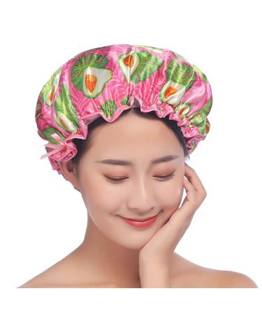 Tweal Waterproof Shower Hood for Women - 2-Piece Double Layer Shower Caps (Avocado + Umbrella) - Ideal for Bathing & Spa - Buy Online on GoSupps.com