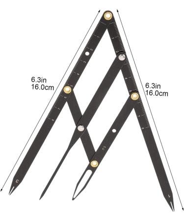 Mobestech 5 pcs Mean Golden Ratio Positioning Ruler Eyebrow Second Metal Generation Stainless Stencils - Buy Online on GoSupps.com