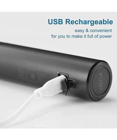 Professional Painless Nose Hair Trimmer for Men & Women - USB Rechargeable Waterproof Dual Edge Blades Easy to Clean & Use - Buy Online on GoSupps.com