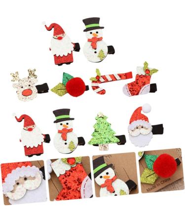 minkissy Snowman Hair Barrettes 24 Sets Christmas Suit Hairpin Girls Suit Hat for Girl Hair Clips Elk Santa Hair Barrettes Christmas Barrettes Xmas Hairpin Christmas Hair Grips - Buy Online on GoSupps.com