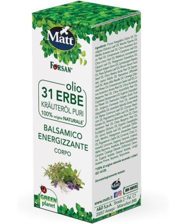  Matt 31 Herbs Body and Hair Oil with Anti-inflammatory and Strengthening Action 100 ml - Buy Online on GoSupps.com