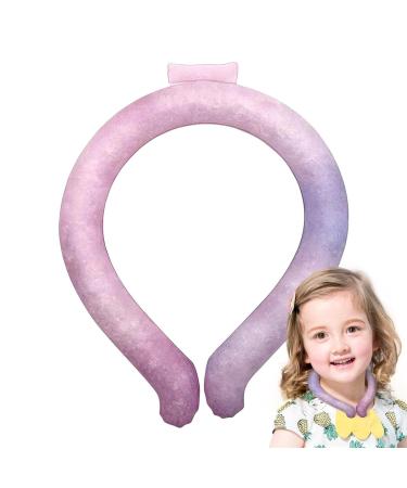 Neck Cooler Rings Wraps Hands-Free Cooling Wrap Rings for Neck | Reusable Outdoor Cold Tubes for Summer Heat Running Backpacking Hiking Beach Camping Cycling Guanglu Gradient Powder