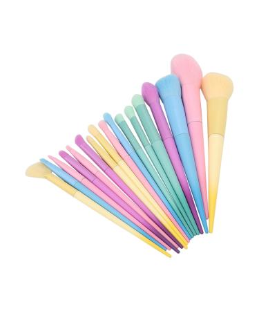 Stylish Candy Colored 17-Piece Soft Makeup Brush Set | Aluminum Tube | Perfect for Dating Parties & Outdoor Glam - Buy Online on GoSupps.com