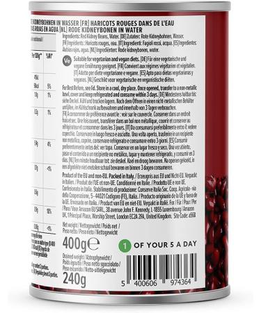 Amazon Red Kidney Beans 400g - High-Quality Beans in Convenient Pack - 1 Unit - Buy Online on GoSupps.com