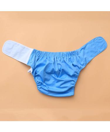 Healifty Washable Underwear 2pcs Adult Diapers Covers - Reusable Incontinence Pants for Women Men - Cloth Diaper Wraps - Washable Overnight Leakfree Underwear - Sky Blue - Buy Online on GoSupps.com