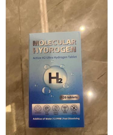 Hydrogen Water Tablets with Magnesium - 12 PPM H2 Molecular Hydrogen Tablets for Drinking Water Fast-Dissolving Antioxidant Support for Cellular Vitality Energy Recovery Non-GMO 120 Count - Buy Online on GoSupps.com