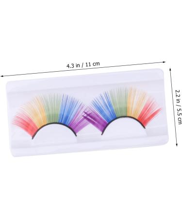 FRCOLOR 3 Pairs Shining Fake Eyelashes Halloween Eyelashes Extension Fake Lashes False Eyelashes Halloween Eyelashes Long Pink Eyelashes Colorful Halloween Eyelashes False Lashes Manual - Buy Online on GoSupps.com