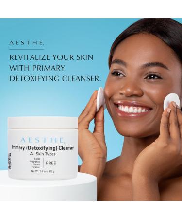 Aesthe Primary Cleanser - Moisturizing Makeup Remover & Cleanser for Normal to Dry Skin - Natural Fruit Extracts & Botanicals - Luxurious Facial Skincare 3.6 oz - International Shipping Available - Buy Online on GoSupps.com