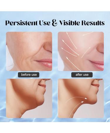 Neck Face Massager | Face Sculpting Tool with 3 Color Modes & Vibration for Double Chin Reduction - White - Buy Online on GoSupps.com