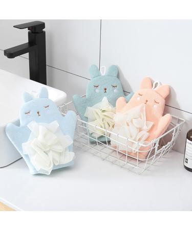 Buy Hemoton 2 Pcs Bath Gloves for Kids | Sand Off Mitt & Massage Sponge | Mesh Brush & Bathing Gloves | Blue Shower Accessories 23x22cm - Buy Online on GoSupps.com