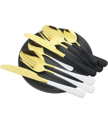 Travel Cutlery Set Cutlery Sets 4 Piece Reusable Cutlery Set for Big Family Camping Picnic Kitchenware (Size : Gold+red) - Buy Online on GoSupps.com