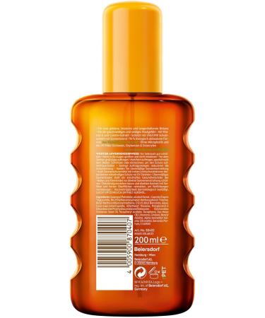 NIVEA SUN Tropical Bronze Oil Spray SPF 6 (200 ml) Sun Protection for Long-Lasting Tan without Self-Tan Sun Spray with Carotene Extract and Vitamin E - Buy Online on GoSupps.com