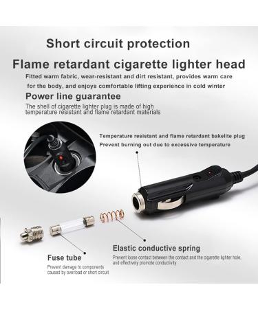 Huamengyuan 12V Electric Heating Blanket - Cozy Thermal Car Blanket for Camping | Large 145x100 cm | 2 Heating Levels for Cold Weather - Buy Online on GoSupps.com