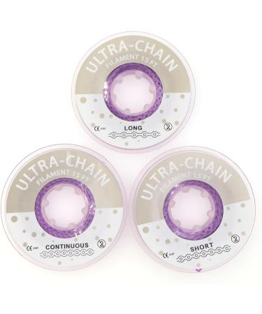 Buy 15Ft Orthodontic Dental Elastic Power Chains - Light Purple Short Rubber Chain for Braces - Buy Online on GoSupps.com
