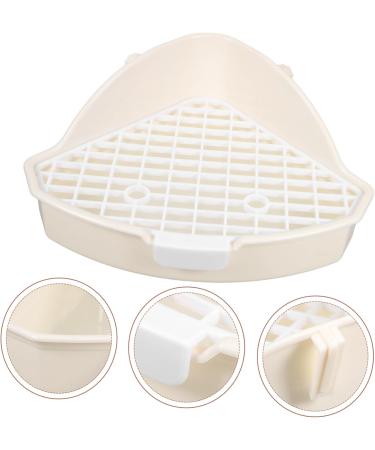 POPETPOP 2pcs Rabbit Triangle Potty Toilet Pets Pet Pan for Animal Small Animal Litter Pet Cage Abs White 25.00X19.00X10.00CMx2pcs Whitex2pcs - Buy Online on GoSupps.com