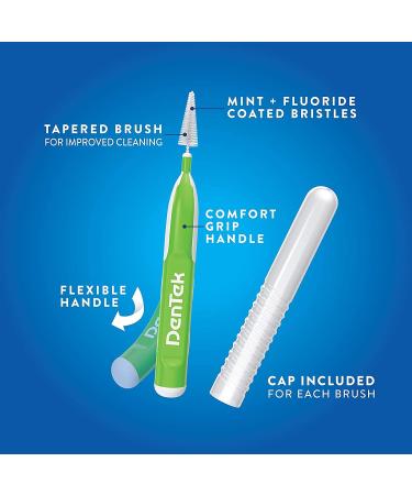 DenTek Easy Brush Fresh Mint Interdental Cleaners 16ct (Pack of 3) - Dental Care - Buy Online on GoSupps.com