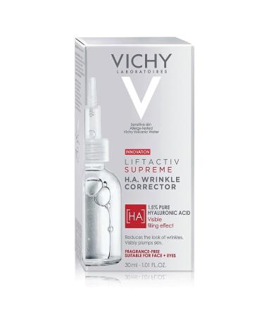 Vichy LiftActiv Supreme Hyaluronic Acid Serum - Anti-Aging Wrinkle Corrector for Sensitive Skin - Buy Online on GoSupps.com