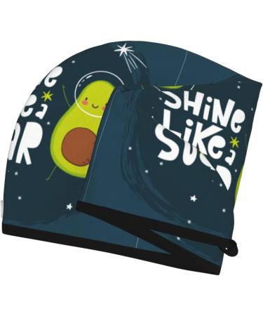 Hair Towel Wrap | Quick-Dry Hair Turban with Button | Avocado in Space1 - Ideal for Fast Hair Drying - Buy Online on GoSupps.com