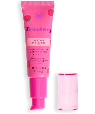 I Heart Revolution Strawberry Glow Primer Base clat Scintillant l Acide Hyaluronique Vegan & Cruelty-Free 25ml - Buy Online on GoSupps.com