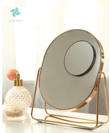 OMIRO Cosmetic Mirror Set - 10x Magnifying Mirror & Eyebrow Tweezers Travel Set with 3 Suction Cups | 11.4 cm - International Shipping Available - Buy Online on GoSupps.com