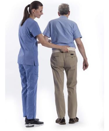 NYOrtho Metal Buckle Gait Belt - Adjustable, Machine Washable, Latex-Free - Natural 72 Inch - Durable & Strong Material (Pack of 1) - Buy Online on GoSupps.com