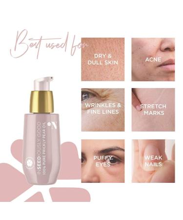 100% Organic Prickly Pear Seed Oil - Luxury Anti-Aging Moisturizer | 30ml for Elasticity Varicose Veins & Dark Circles - Buy Online on GoSupps.com