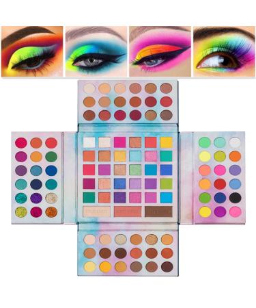 Beauty Glazed eyeshadow palette 105 colors matt glitter shimmer eyeshadow-make-up palette neon eye-pigments Foxkiker contour powder all-in-one-make-up palette