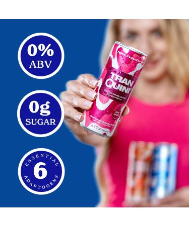 Buy Tranquini Adaptogen Drink - Calming Sparkling Water Gluten-Free Sugar-Free Non-Alcoholic with Ashwagandha | Variety Pack (12 Cans) - International Shipping Available - Buy Online on GoSupps.com