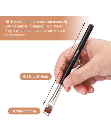 TEOYALL Thin Flat Eyeliner Brush - Precise Eyebrow Definer & Concealer Brush for Blemishes | Multifunctional Makeup Tool - Buy Online on GoSupps.com