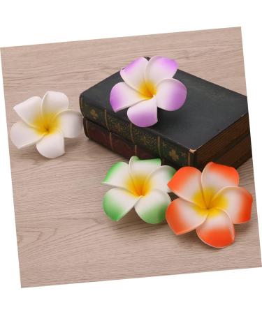 LALAFINA 36 Pieces Hair Barrettes for Women Hawaiian Flower Clips Hawaiian Flower Barrettes Plumeria Hair Clip Foam Hair Clip for Women Hawaiian Decorations Issue Card Travel Flowers - Buy Online on GoSupps.com