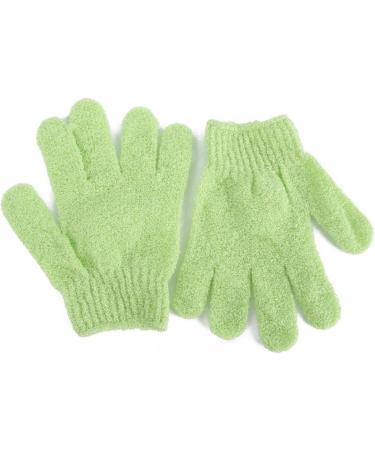 OUNONA 2 Pack Exfoliating Gloves for Body Scrub - 100% Natural Green Scrub Mitts for Smooth Skin - International Shipping Available - Buy Online on GoSupps.com