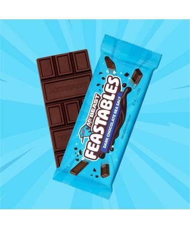 Feastables MrBeast Dark Chocolate Sea Salt Bar 60g (Pack of 2) Bundle With Snack Scout Lunch Bag - Buy Online on GoSupps.com