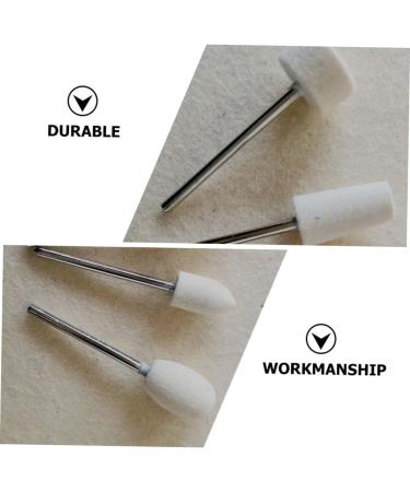 FRCOLOR 1set Nail Polish Polishing Head for Manicure Nail Drill Accessories Nail Art Polishing Heads Sand Nail Dip Kit Cleaning Tools Sanding Grinding Tool Diamond To Rotate Wool Acrylic - Buy Online on GoSupps.com
