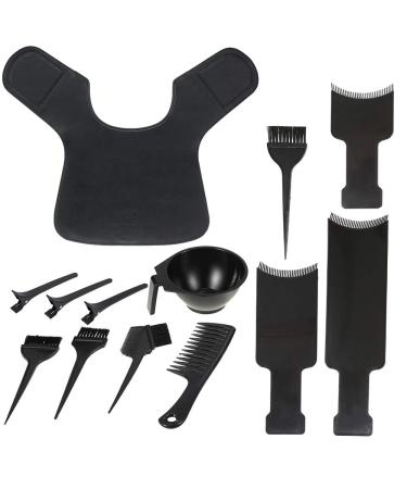 13-part hair dyel brush hair faerben upgraded set hairdressing cloak strands of streaks dyeing dyeing your hair dye dye hair dye and bowl ferry coal