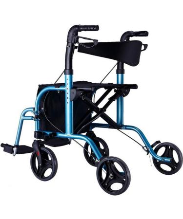Walking Frame Folding Pulley with Seat Splash-Proof Reinforcement Base Design Lockable Brake Old Man Shopping Cart - Buy Online on GoSupps.com