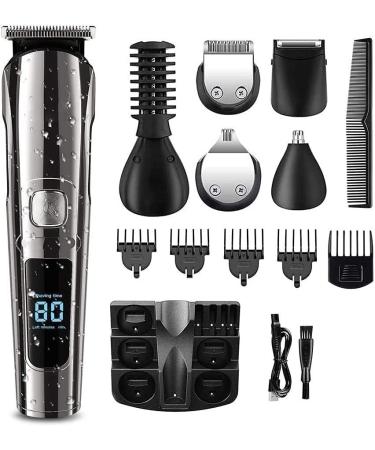 Pro Hair Clipper Professional Barber Haircut for Men and Women Electric Hair Cutting Trimmer Cordless Rechargeable with Led Display - Buy Online on GoSupps.com