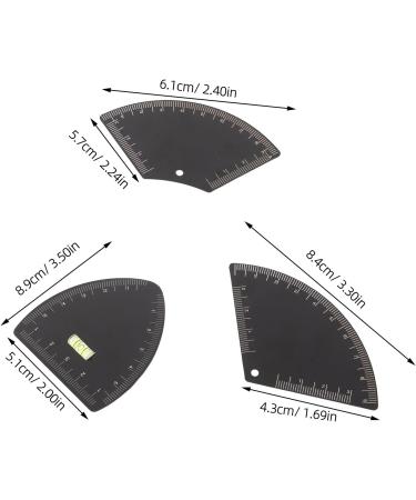 Outil de dessin des sourcils en 3 pi ces : guide de positionnement pr cis des sourcils - outil de mesure - kit de maquillage portable pour femmes noir - Buy Online on GoSupps.com