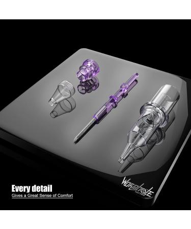 Wormhole Tattoo Cartridge Needles 3RL - 20pcs Disposable Standard 3 Round Liner for Tattoo Pen Machine - Permanent Makeup Supplies - Buy Online on GoSupps.com